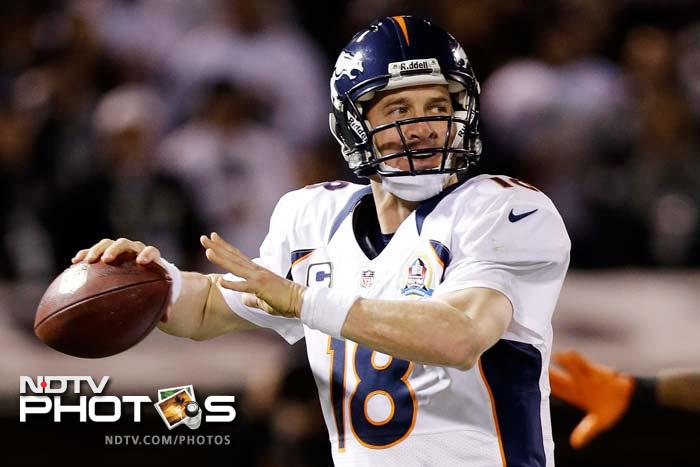 <b>Peyton Manning</b> <br><br> The American football quarterback for the Denver Broncos is a record four-time winner of NFL's most valuable player awards. He was also the most valuable player of Super Bowl XLI, has been named to eleven Pro Bowls and has eleven 4,000-yard passing seasons. He returned to the NFL after undergoing a surgery last year. He joined Denver in March this year.