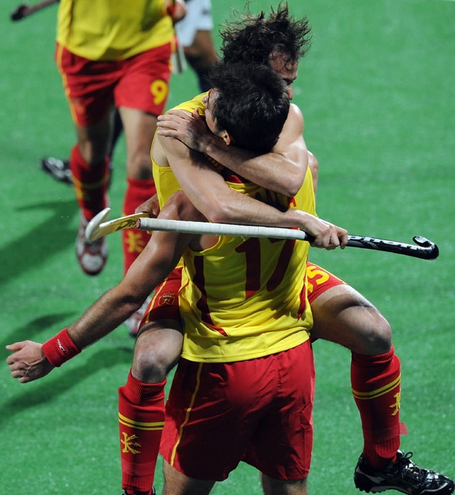 India's semifinal hopes virtually went up in smoke after Spain spanked them 5-2 in a crucial Pool B match of the hockey World Cup. (AFP Photo) Spain trounce India 5-2