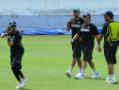 Team India train in Hyderabad