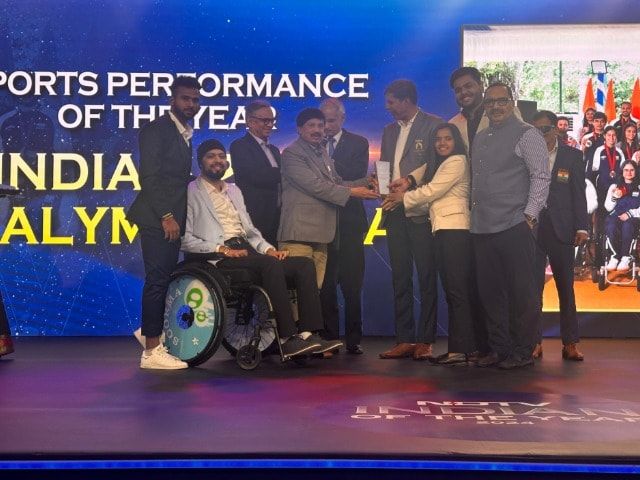 In Pics: India's 2024 Paralympics Team Wins NDTV Sports Performance Of The Year Award