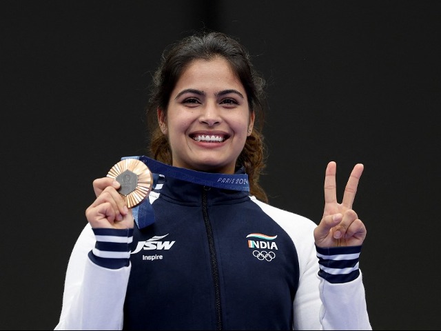 In Pics: Manu Bhaker Wins Olympics Bronze In Shooting