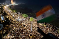 In Pics: Team India's Open-Top Bus Parade At The Iconic Marine Drive In Pics: Team India's Open-Top Bus Parade At The Iconic Marine Drive