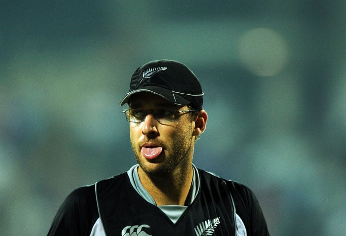New Zealand captain Daniel Vettori reacts after his team's loss against India during the final ODI in Chennai. (AFP Photo) India sweep series 5-0