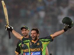Photo : Asia Cup: Boom Boom Shahid Afridi takes Pakistan to thrilling one-wicket win over India