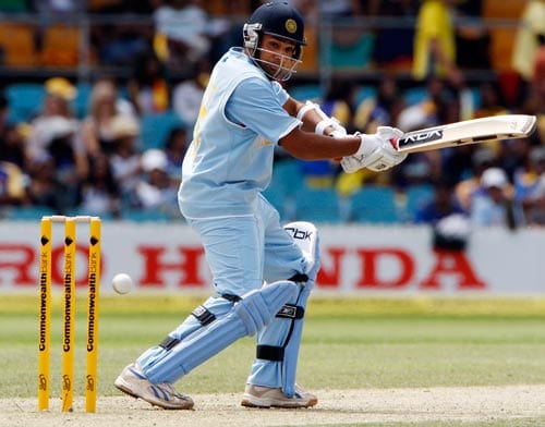 Rohit Sharma watches the ball while batting during their One-Day cricket international against Sri Lanka in Canberra on Tuesday, February 12, 2008. 5th Match: India vs Sri Lanka
