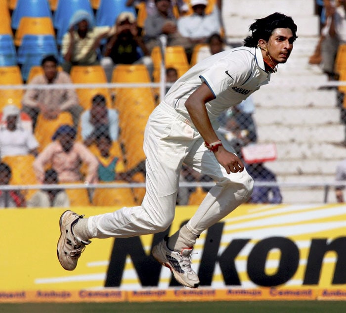 Ishant Sharma in action on day three of the first Test against Sri Lanka at the Motera Stadium in Ahmedabad. (PTI Photo) India vs SL: 1st Test, Day 3