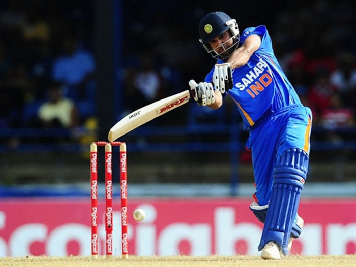 Rohit Sharma plays a shot during the first ODI between West Indies and India at the Queen's Park Oval in Port of Spain. (AFP Photo) 1st ODI: India vs West Indies