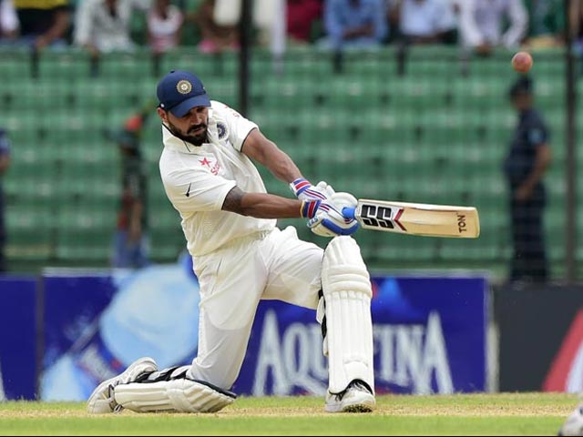 Fatullah Test, Day 3: Murali Vijay, Ajinkya Rahane Light up Rain-Marred Day v Bangladesh Fatullah Test, Day 3: Murali Vijay, Ajinkya Rahane Light up Rain-Marred Day v Bangladesh