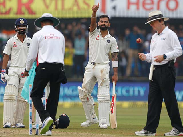 Photo : Indore Test: Virat Kohli's Unbeaten Ton Puts India In Control On Day 1