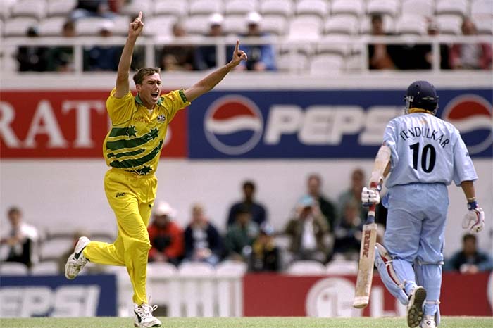 Though Mark Waugh's knock of 83 runs helped his side set a challenging total of 282 runs, it was Glen McGrath who broke India's batting to finish with 3 wickets and wrap the innings on 205. (Getty Images) Reviving the riveting rivalry