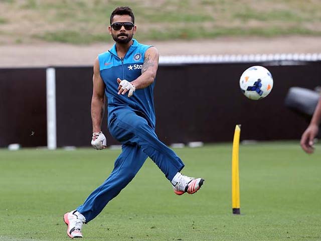 Photo : World Cup: Indian Cricketers Show Off 'Footy Skills' Down Under