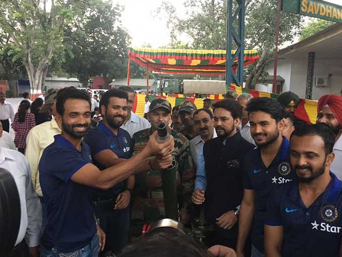 Rohit Sharma, Ajinkya Rahane And Other Cricket Stars Spend Special Evening With Jawans