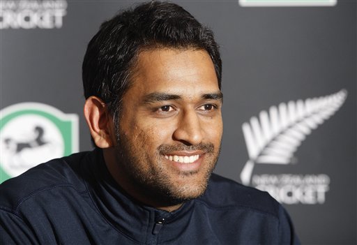 Mahendra Singh Dhoni attend a press conference after arriving at Christchurch airport on Friday, February 20, 2009. India will play three Test matches, five one-day internationals and two twenty20 matches during the cricket tour of New Zealand. (AP Photo) India arrive in New Zealand