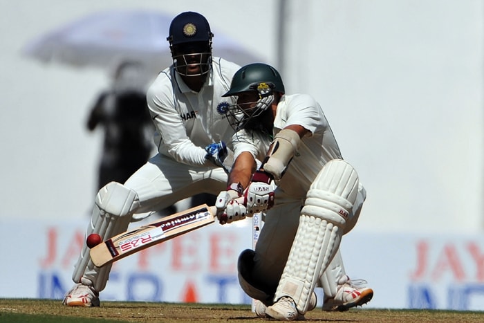 South African cricketer Hashim Amla proved to be India's nemesis as he spanked the Indian bowlers all around the park as he scored his highest Test innings score of 253*. Here, he is seen hitting a reverse sweep. (AFP Photo) Ind v SA: 1st Test, Day 2
