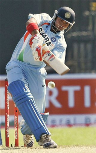 Suresh Raina bats during the second One-Day International between India and Sri Lanka in Colombo. 2nd ODI: India vs Sri Lanka