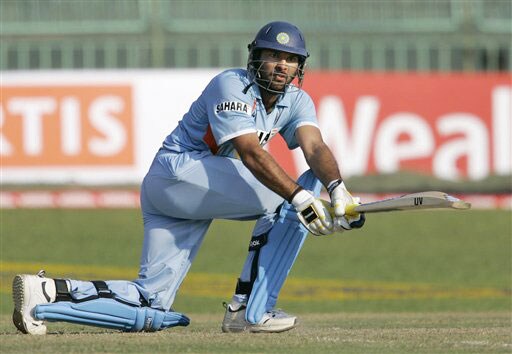 Yuvraj Singh plays a shot during the second One-Day International between India and Sri Lanka in Colombo. 2nd ODI: India vs Sri Lanka