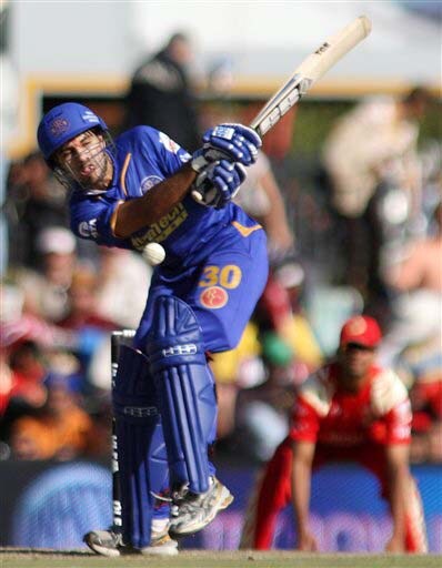 Rajasthan Royals' Naman Ojha plays a shot against Royal Challengers Bangalore during their IPL match in Centurion on Thursday. (AP Photo) Match 33: JAI vs RCB