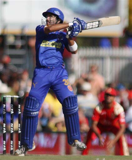 Rajasthan Royals' Naman Ojha plays a shot against Royal Challengers Bangalore during their IPL match in Centurion on Thursday. (AP Photo) Match 33: JAI vs RCB