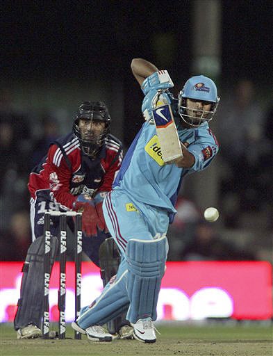 Abhishek Nayar bats wicketkeeper Dinesh Karthik looks on during the IPL match in East London. (AP Photo) Match 35: DEL vs MUM