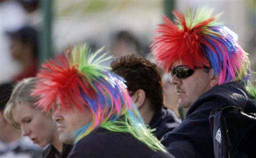 Cricket fans watch the IPL match between Kings XI Punjab and Deccan Chargers in Kimberley on Saturday. (AP Photo) Match 36: HYD vs MOH