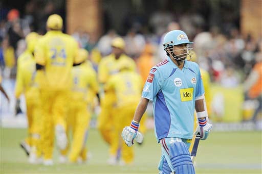 Mumbai Indians' Sachin Tendulkar leaves the field after being dismissed during the IPL match between Chennai Super Kings and Mumbai Indians at St. George's Park, Port Elizabeth on Saturday. (AFP Photo) Match 47: MUM vs CSK