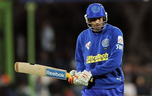 Yusuf Pathan walks back dejected after his dismissal during the IPL match against Delhi Daredevils in Bloemfontein. (AFP Photo) Match 50: DEL vs JAI