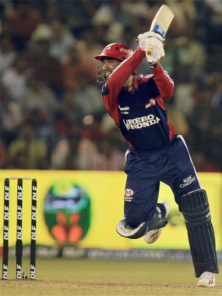 Delhi Daredevils batsman Dinesh Karthik plays a shot during Indian Premier League 3 match in Cuttack. (PTI Photo) IPL 3: Chargers vs Delhi