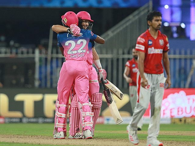 संजू सैमसन और राहुल तेवतिया की धमाकेदार पारी के दम पर राजस्थान ने पंजाब को 4 विकेट से हऱाया