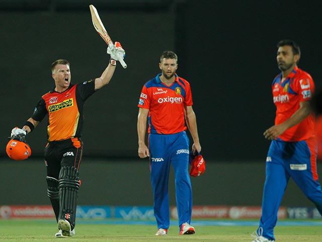 Photo : IPL: David Warner Powers Sunrisers Hyderabad Into Final With Win Over Gujarat Lions