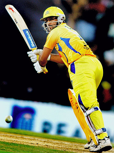 Chennai Super Kings' skipper MS Dhoni in action against Delhi Daredevils during the IPL T20 championship match at MAC Stadium in Chennai on Friday. (PTI Photo) 20th Match: Daredevils vs Super Kings