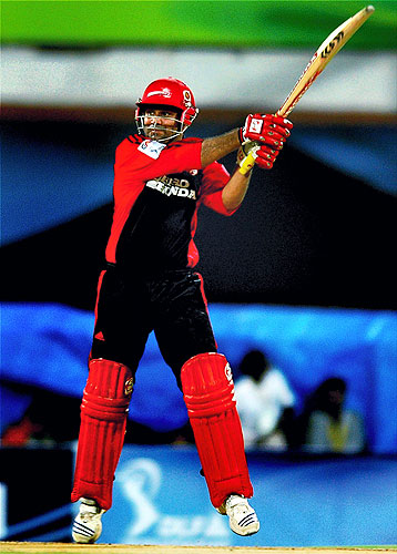 Delhi Daredevils' skipper Virender Sehwag hits a six against Chennai Super Kings during the IPL T20 championship match at MAC Stadium in Chennai on Friday. (PTI Photo) 20th Match: Daredevils vs Super Kings