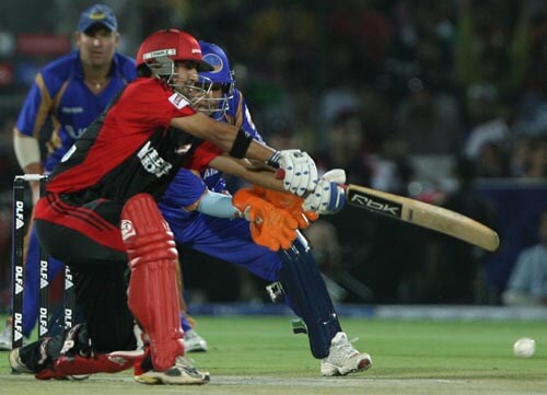 Gautam Gambhir and Virender Sehwag got Delhi Daredevils off a quick start against Rajasthan Royals. — <i>PTI Photo</i> 33rd Match: Rajasthan Royals vs Delhi Daredevils