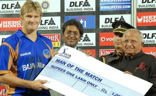 Rajasthan won by three wickets, with Shane Watson picking up the man of the match award. — <i>PTI Photo</i> 33rd Match: Rajasthan Royals vs Delhi Daredevils