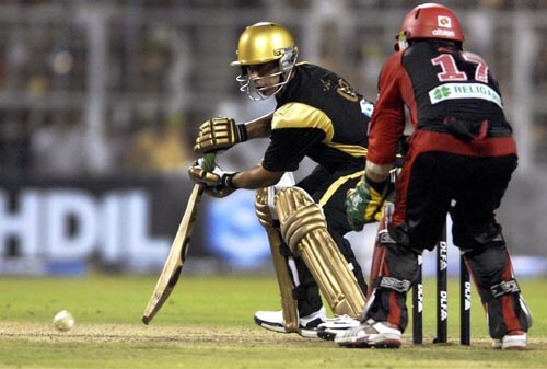 Salman Butt provided impetus to Kolkata's innings. He made 48. — <i>PTI Photo</i> 35th Match: Kolkata Knight Riders vs Delhi Daredevils