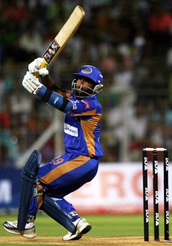 Swapnil Asnodkar got Rajasthan off to another breezy start in this must-win encounter. —<i>PTI Photo</i> 1st Semifinal: Delhi Daredevils vs Rajasthan Royals