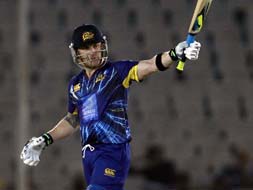 Photo : CLT20 2013: Brendon McCullum powers Otago Volts to 5-wicket win over Sunrisers Hyderabad.