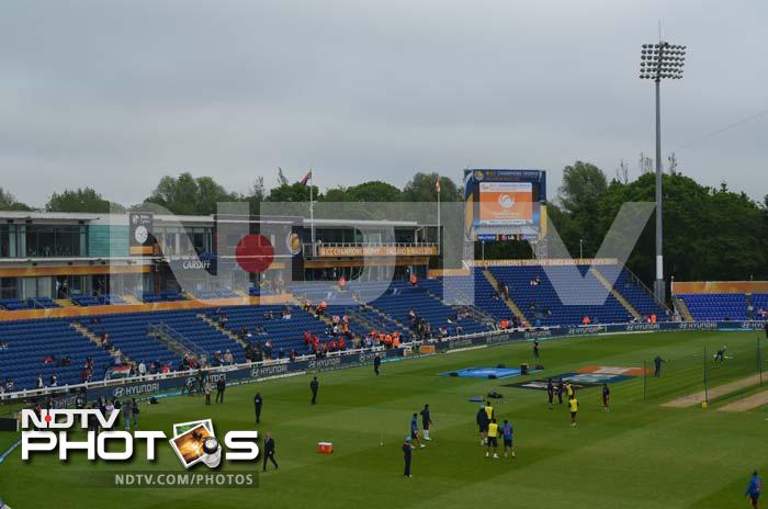 A bird's-eye view of the Swalec Stadium ahead of the India vs South Africa Champions Trophy opening tie in Cardiff. Excitement high among fans and alike ahead of Champions Trophy opener