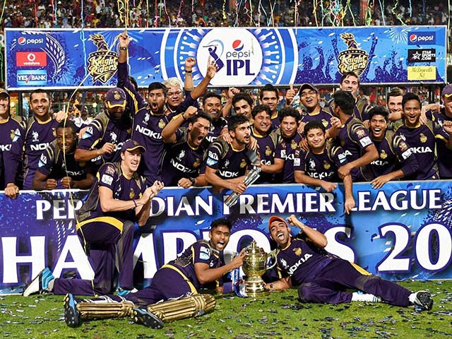 Kolkata Knight Riders Celebrate IPL 7 Triumph