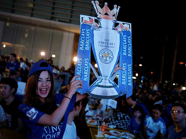 Photo : Leicester City's Fairytale Premier League Title Sends Fans Into Tizzy