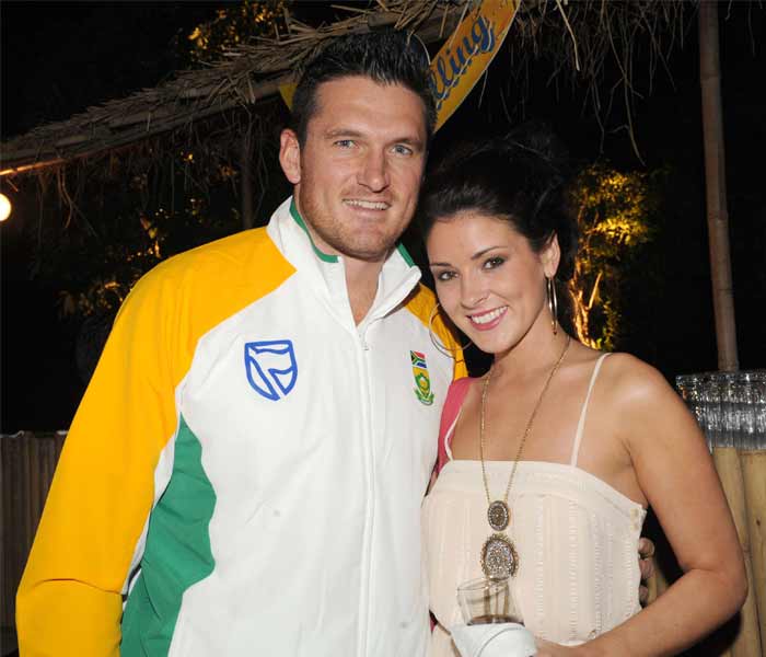 Graeme Smith too can relate with feelings beyond the platonic one with his willow. The South African skipper gets himself clicked at the Taj Palace in the Capital with girlfriend? Morgan Deane. (Getty Images) Living it up off the field