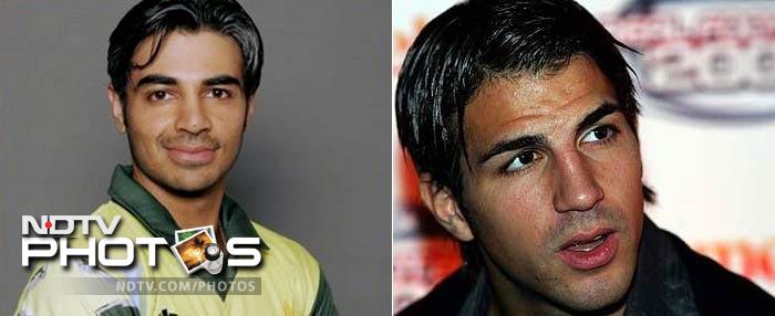 <b>Salman Butt and Cesc Fabregas:</b>  Another cricketer-footballer combo but not in the same league of Cook and Kaka. While all's fine with Fabregas (after all he has signed a 34 million euros deal with Barcelona), Butt is serving a ban for his alleged involvement in spot-fixing.