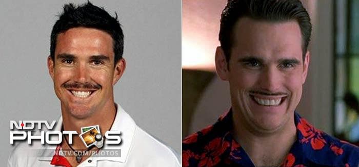 <b>Kevin Pietersen and Matt Dillon:</b> Perhaps nobody noticed the similarities these two shared till KP was sported the moustache during the Ashes Series last year. His smile quickly reminded all of Matt Dillon as Pat Healy from the movie There's Something About Mary.