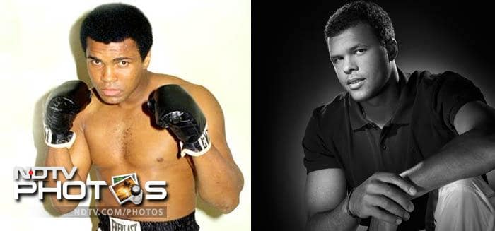 <b>Mohammad Ali and Jo-Wilfried Tsonga:</b> When French tennis player Jo-Wilfried Tsonga hogged the limelight at the 2008 Australian Open after beating Roger Federer, people couldn't help but notice how much he resembled former boxing star Mohammad Ali. No wonder he has been nicknamed after the Olympic gold-medallist.