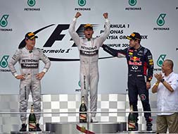 Lewis Hamilton wins Malaysian Grand Prix