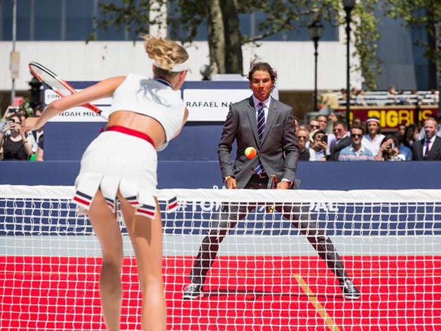 For Rafael Nadal, A Little 'Strip Tennis' Before The US Open