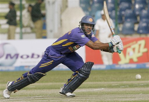 Chamara Kapugedera plays a shot for boundary against Pakistan during their second ODI match at National Stadium in Karachi on Wednesday. (AP Photo) 2nd ODI: Pakistan vs Sri Lanka