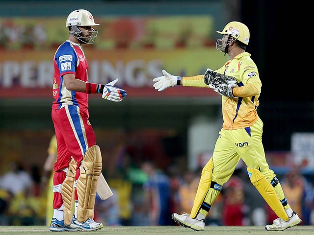 Photo : Bangalore defeat Chennai to stay alive in IPL