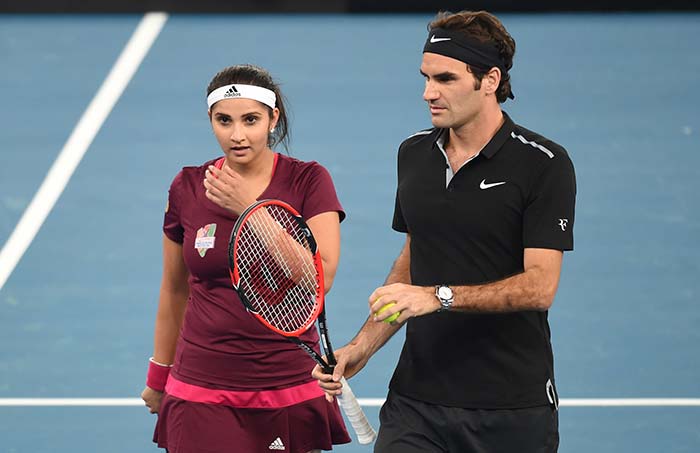 For Sania, it was a memorable occasion to play beside the legendary player.