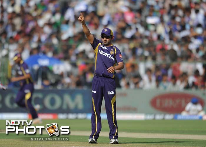 Gautam Gambhir rallied his men fairly well on the field and the target for his side was eventually set at 165. It would prove to be a lot eventually. IPL 5: Rajasthan Royals crush Kolkata Knight Riders