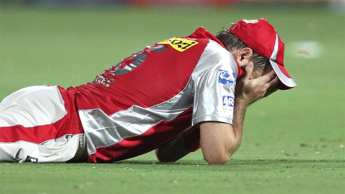 Ryan Harris, had a horrible day on the park, first he was hit for many by Shane Watson in his first spell, then to make things worse, he dropped Sanju Samson at slip. (BCCI image) Rajasthan beat Punjab by 6 wickets in low-scoring affair
